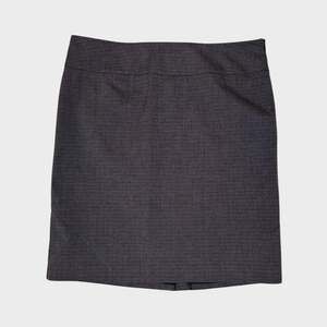 212 Collection Womens Size 16 Gray Pencil Skirt Side Zipper Subtle Plaid Pattern